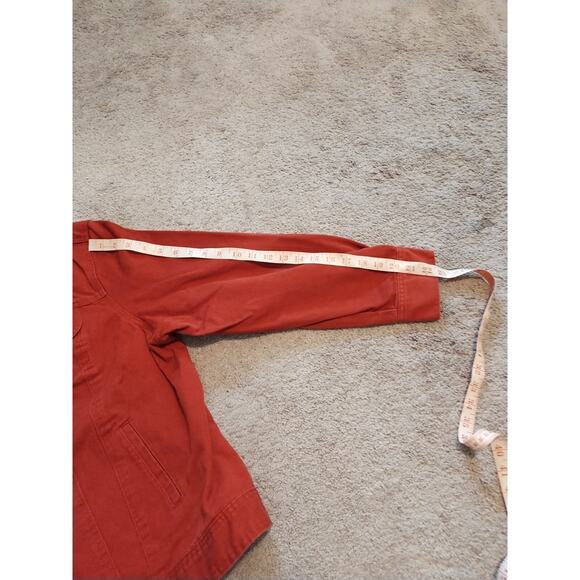 Jessica London Rust/Burnt Orange Denim Women's Jacket Size 18 - Picture 8 of 8